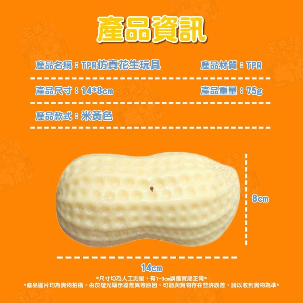 【宅鋪子】TPR仿真花生玩具 寵物玩具 仿真玩具 狗玩具 TPR玩具 發聲玩具 磨牙玩具 啃咬玩具-細節圖5