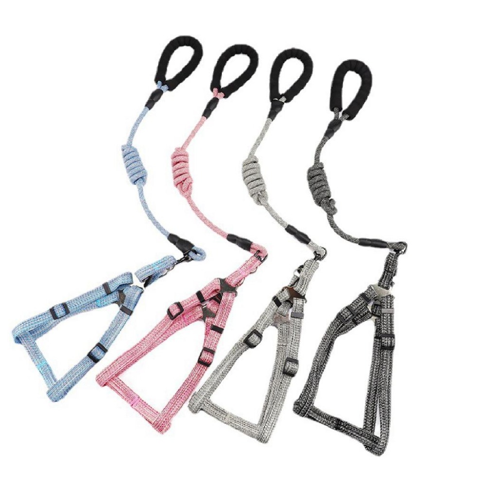 【宅鋪子】亞麻胸背圓繩牽引繩 狗繩 牽引繩 狗狗外出 遛狗 亞麻繩 牽繩 寵物用品 牽引繩 狗狗繩 胸背衣 胸背帶-細節圖2