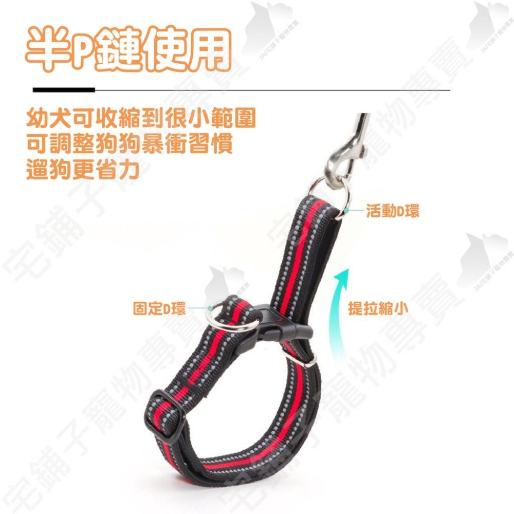 【宅鋪子】雙D環反光項圈 寵物用品 寵物項圈 反光項圈 犬用項圈 狗狗項圈 耐用項圈 防暴衝牽繩-細節圖6
