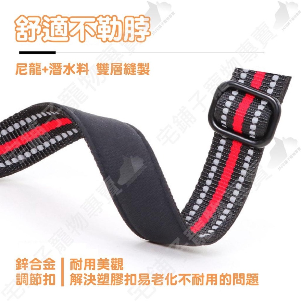 【宅鋪子】雙D環反光項圈 寵物用品 寵物項圈 反光項圈 犬用項圈 狗狗項圈 耐用項圈 防暴衝牽繩-細節圖8