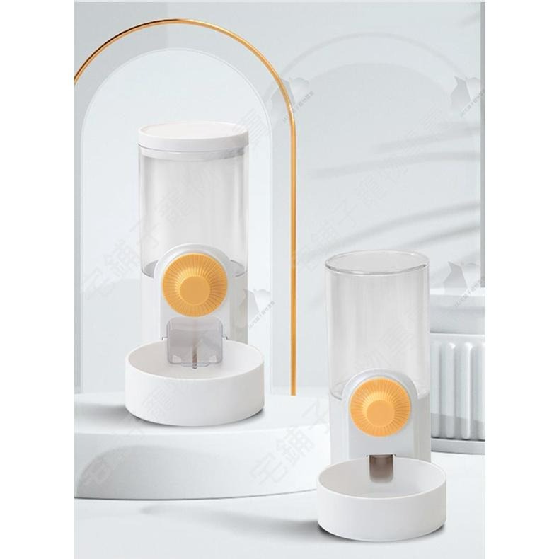 【宅鋪子】撞色掛籠式飲水器&餵食器 掛籠飲水器 掛籠餵食器 自動餵食器 自動飲水器 寵物水壺 寵物飲水 寵物飯盆-細節圖9