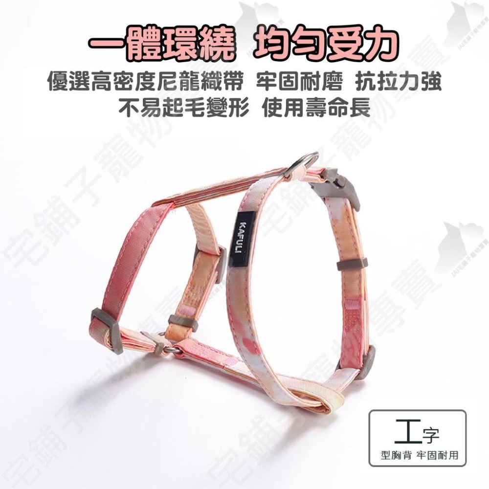 【宅鋪子】漸變色工字胸背帶 寵物項圈 寵物用品 寵物牽繩 寵物胸背 狗狗牽繩 貓咪牽繩 工字胸背帶-細節圖7