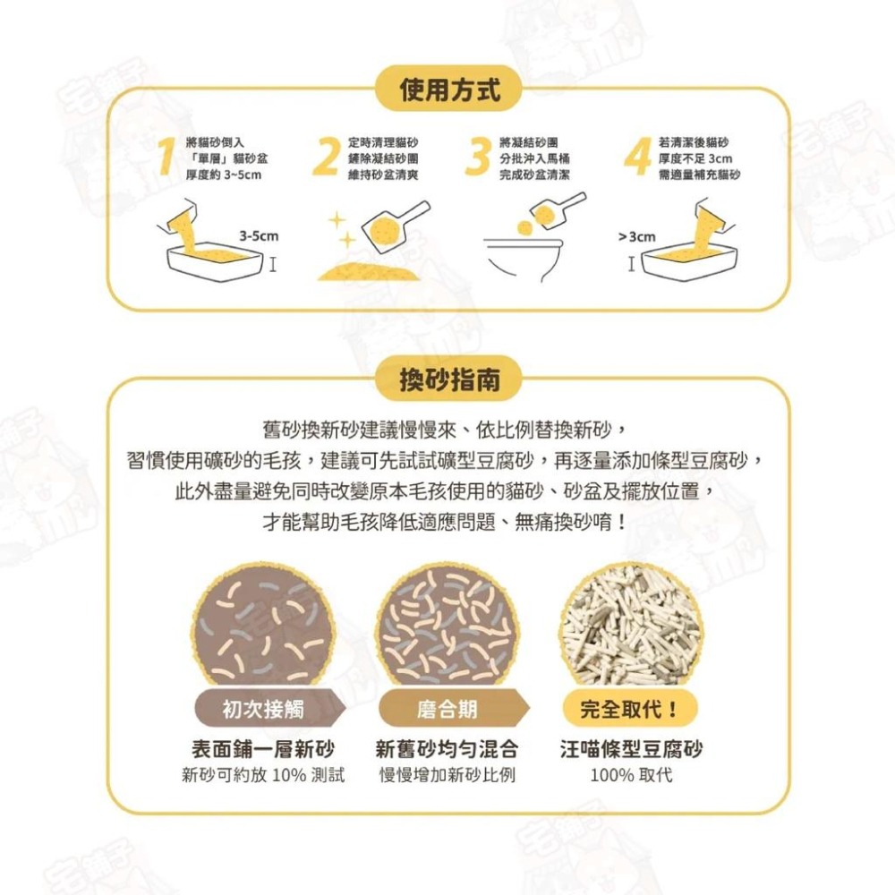 【宅鋪子】汪喵星球 益生菌消臭豆腐砂 寵物用品/貓砂/豆腐砂/消臭貓砂/益生菌貓砂/可沖馬桶-細節圖5