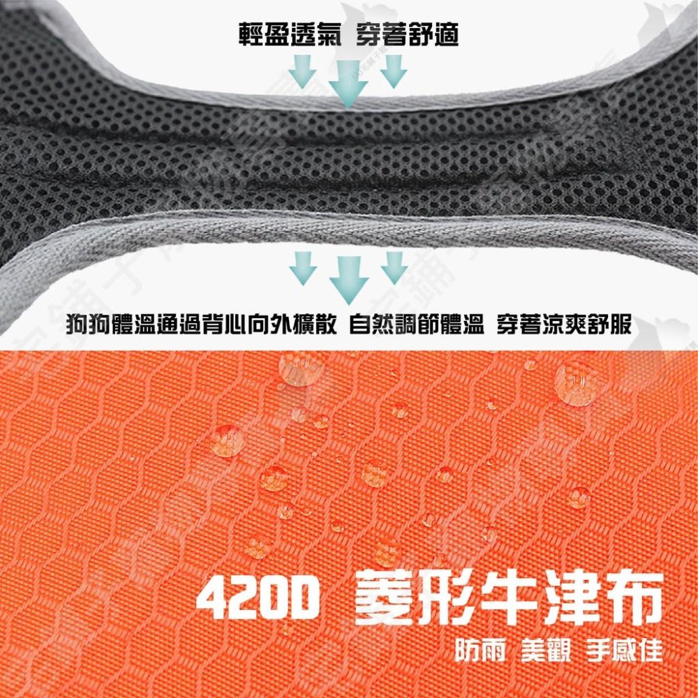 【宅鋪子】網布防暴衝胸背帶 透氣胸背帶 大型犬胸背帶 中型犬胸背帶 背心式寵物胸背帶 夜間反光胸背帶 狗胸背 遛狗繩-細節圖9