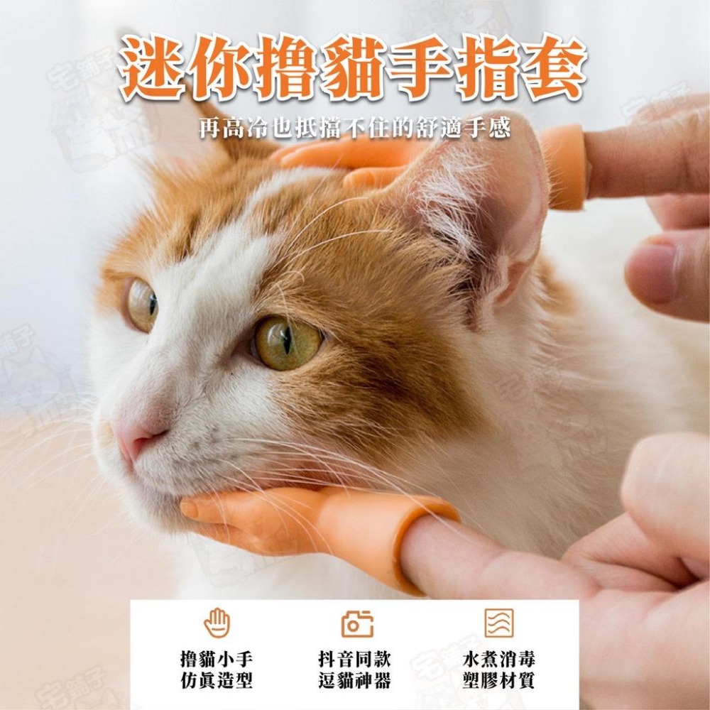 【宅鋪子】迷你擼貓小手指套 寵物用品/寵物玩具/貓咪玩具/狗狗玩具/貓玩具/狗玩具/指套/小手/仿真小手-細節圖3