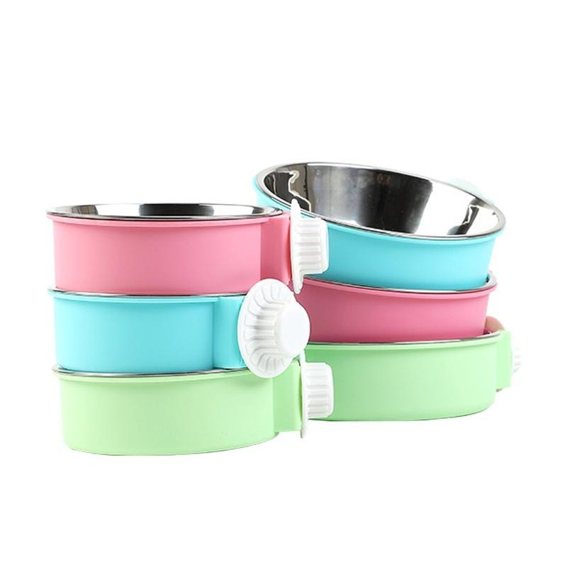 【宅鋪子】糖果色不鏽鋼掛碗 寵物用品/寵物碗/寵物飼料碗/寵物餵食/狗碗/貓碗/飼料碗/飼料盆-細節圖2