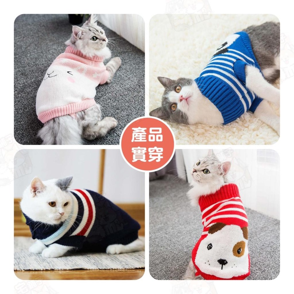 【宅鋪子】秋冬高領針織毛衣 寵物用品/寵物服裝/寵物衣服/寵物毛衣/狗狗衣服/貓咪衣服/寵物衣/毛衣/針織衣-細節圖4