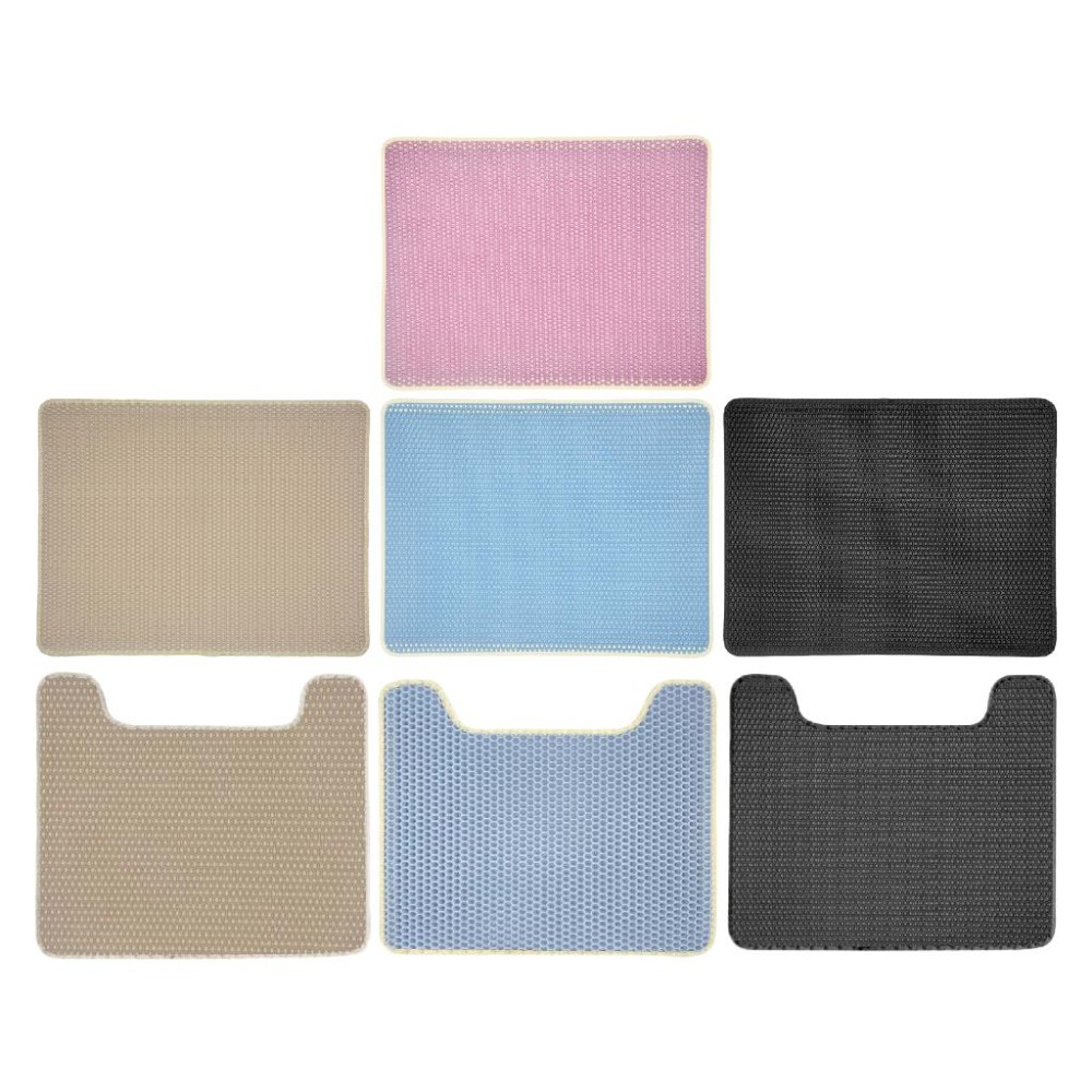 【宅鋪子】雙層貓砂墊 貓砂墊 落砂墊 集砂墊 不漏砂貓砂墊 雙層貓沙墊 集沙墊 貓砂踏墊 貓沙墊-細節圖2