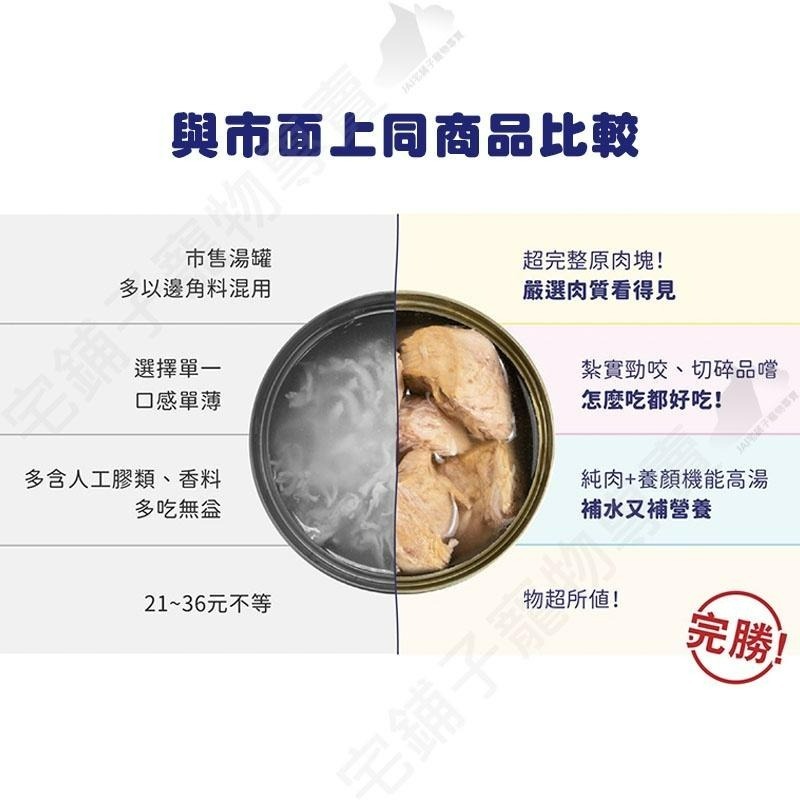 【宅鋪子】 HeroMama 好大一塊原肉燉湯罐 寵物食品 副食罐 貓湯罐 狗罐 貓罐 肉塊罐 機能罐-細節圖7