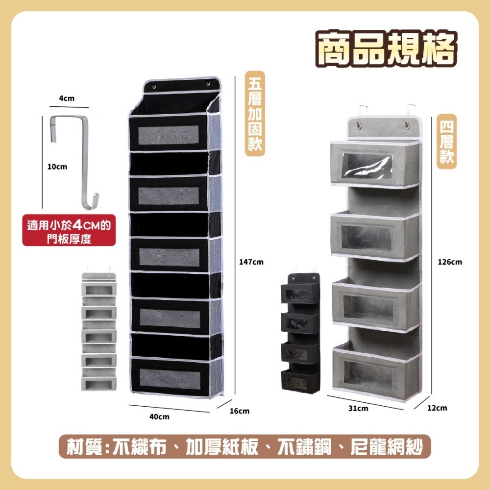 台灣🇹🇼現貨📦免運🔥門後收納袋 門後收納 掛式收納袋 壁掛收納袋 收納袋 掛袋收納袋 收納 掛式收納 掛袋-細節圖9
