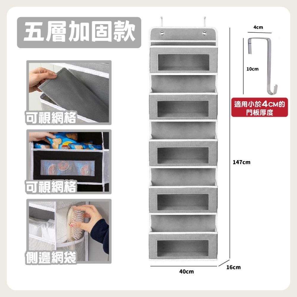 台灣🇹🇼現貨📦免運🔥門後收納袋 門後收納 掛式收納袋 壁掛收納袋 收納袋 掛袋收納袋 收納 掛式收納 掛袋-規格圖9