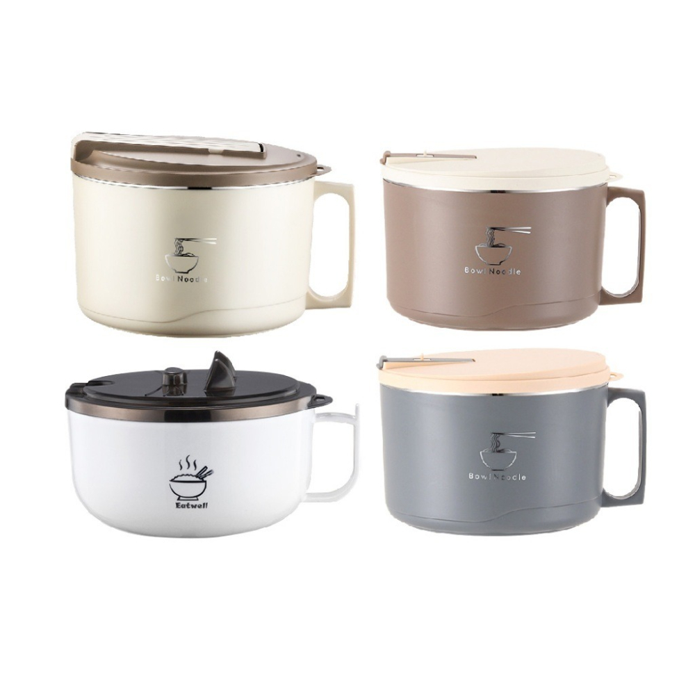 台灣🇹🇼現貨📦免運【🔥隔熱防燙】 泡麵碗  碗 不鏽鋼 泡麵 隔熱碗 不鏽鋼碗 隔熱 餐碗 1700ML 餐具-細節圖2