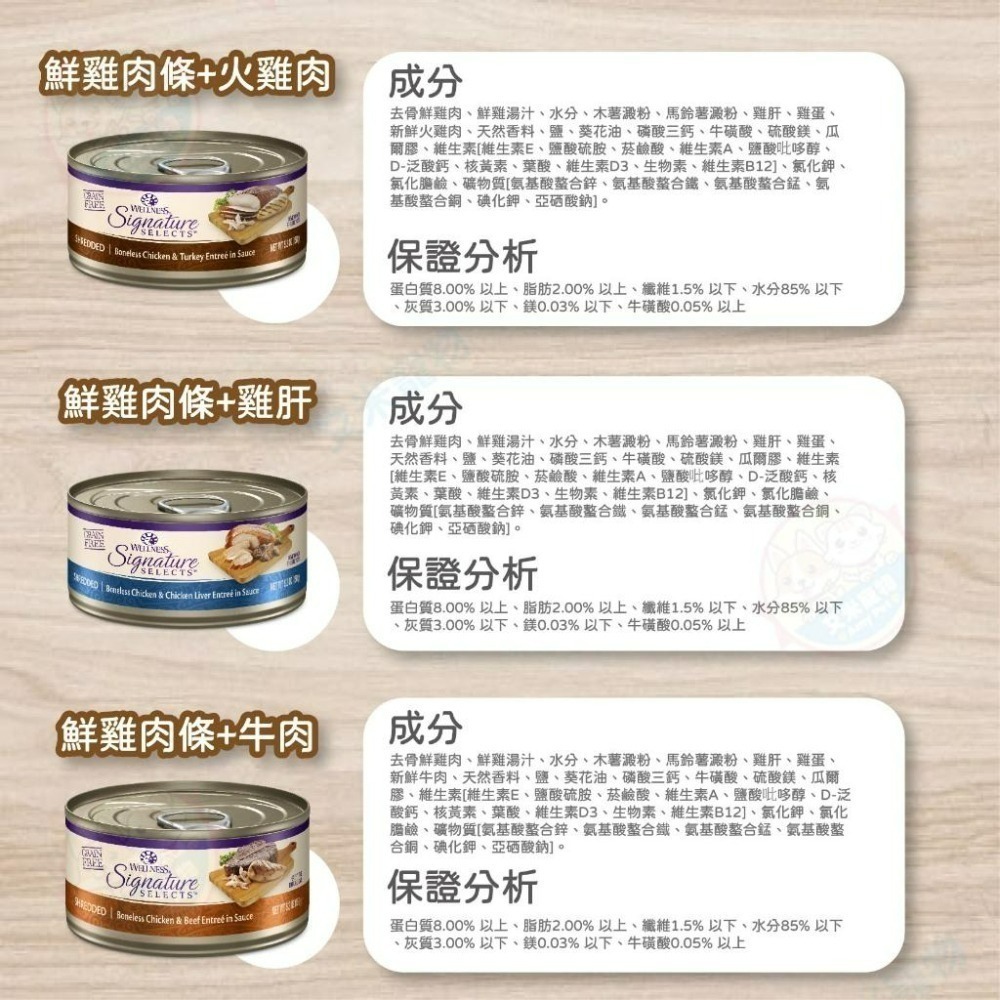 【艾米】WELLNESS SS名廚特選主食罐 無穀罐 肉泥罐 寵物食品/貓罐/主食罐/貓肉泥/無穀-細節圖3