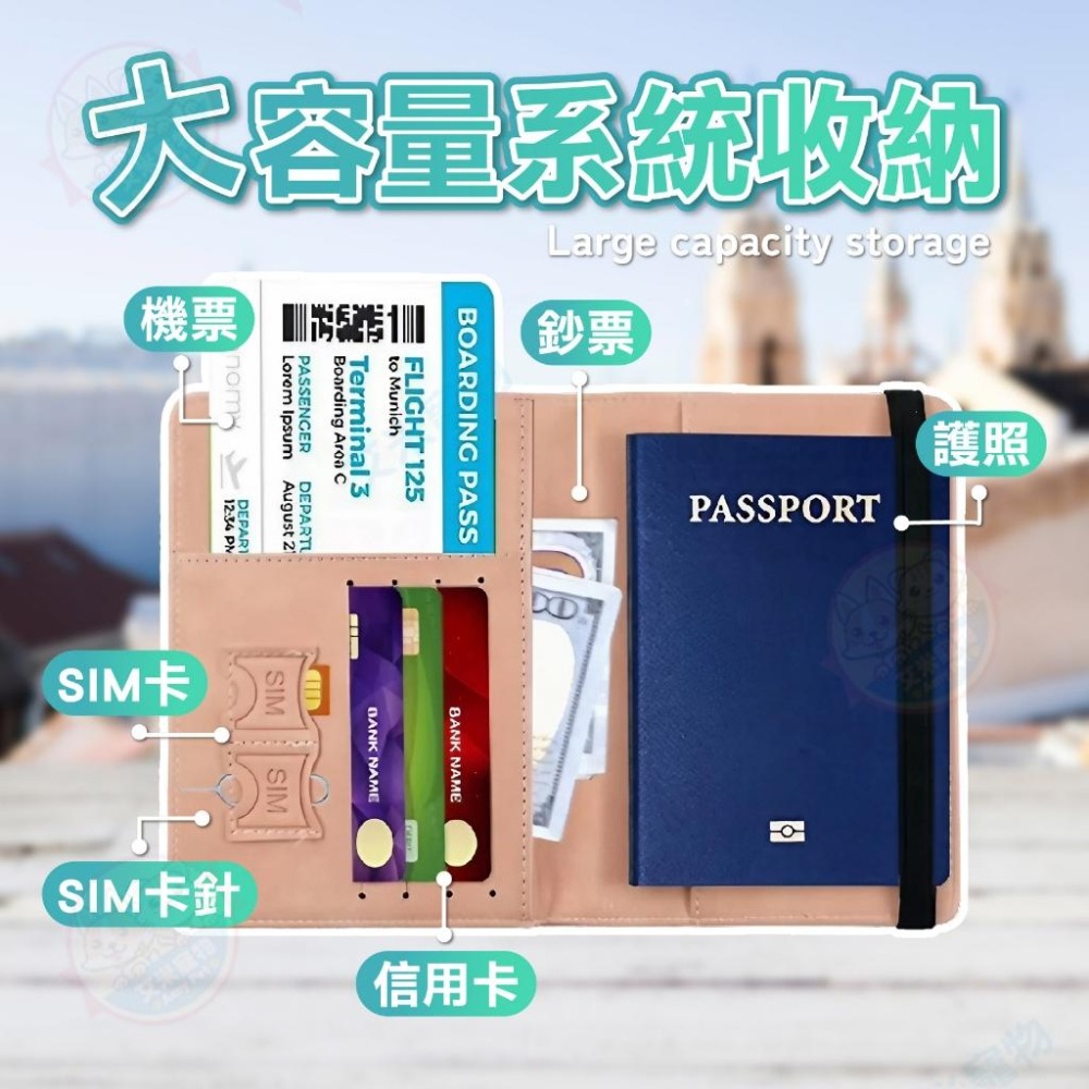 【艾米】多夾層防盜刷護照套 護照套 護照包 護照夾 護照收納包 RFID 護照收納 RFID卡套 護照卡套 多功能護照夾-細節圖5