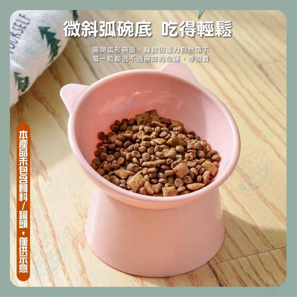 【艾米】傾斜高腳寵物碗 飼料碗 貓碗 架高碗 狗碗 護頸寵物碗 高腳碗 寵物飼料盆-細節圖3