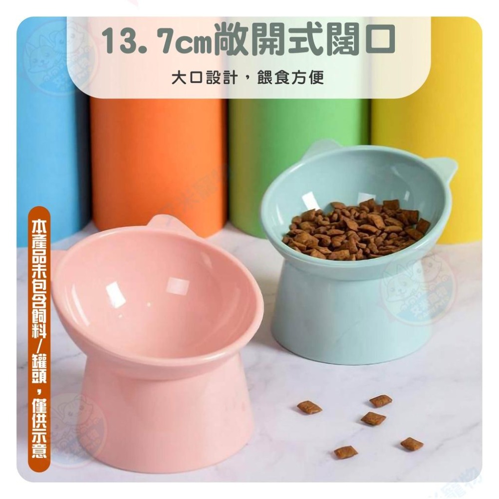 【艾米】傾斜高腳寵物碗 飼料碗 貓碗 架高碗 狗碗 護頸寵物碗 高腳碗 寵物飼料盆-細節圖4