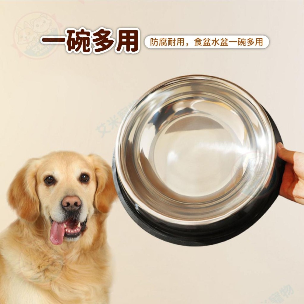 【艾米】不鏽鋼防滑碗 寵物用品 寵物碗 寵物飼料碗 寵物食盆 飼料碗 飼料盆 狗碗 狗狗碗 貓碗-細節圖7