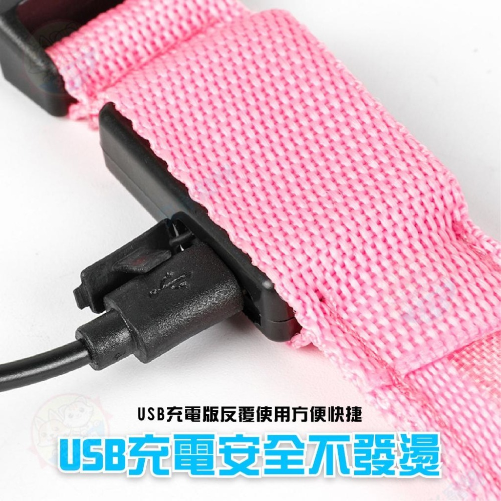【艾米】LED發光寵物項圈 寵物項圈 寵物發光項圈 LED項圈 發亮項圈 狗狗項圈 LED充電項圈-細節圖6