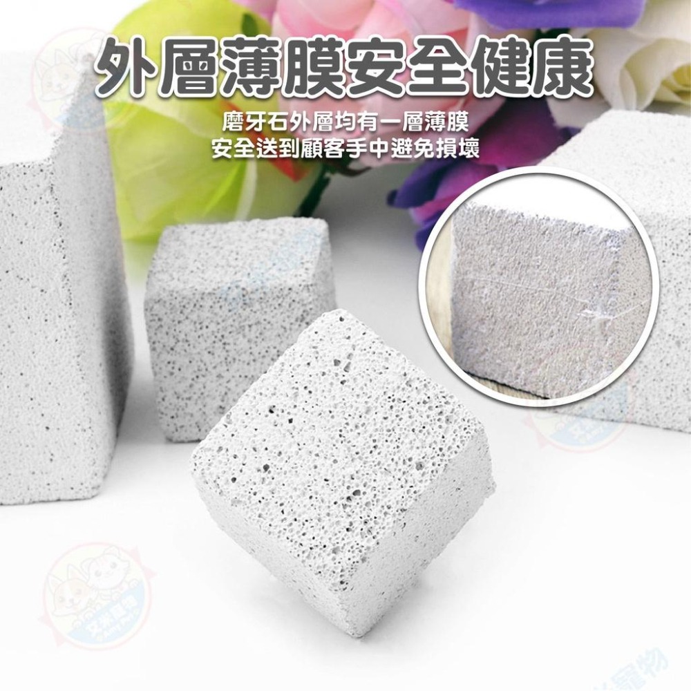 【艾米】小寵磨牙石 鼠用品 倉鼠磨牙 小方牙石 寵物用品 火山磨牙石 小動物磨牙石 磨牙石頭-細節圖9