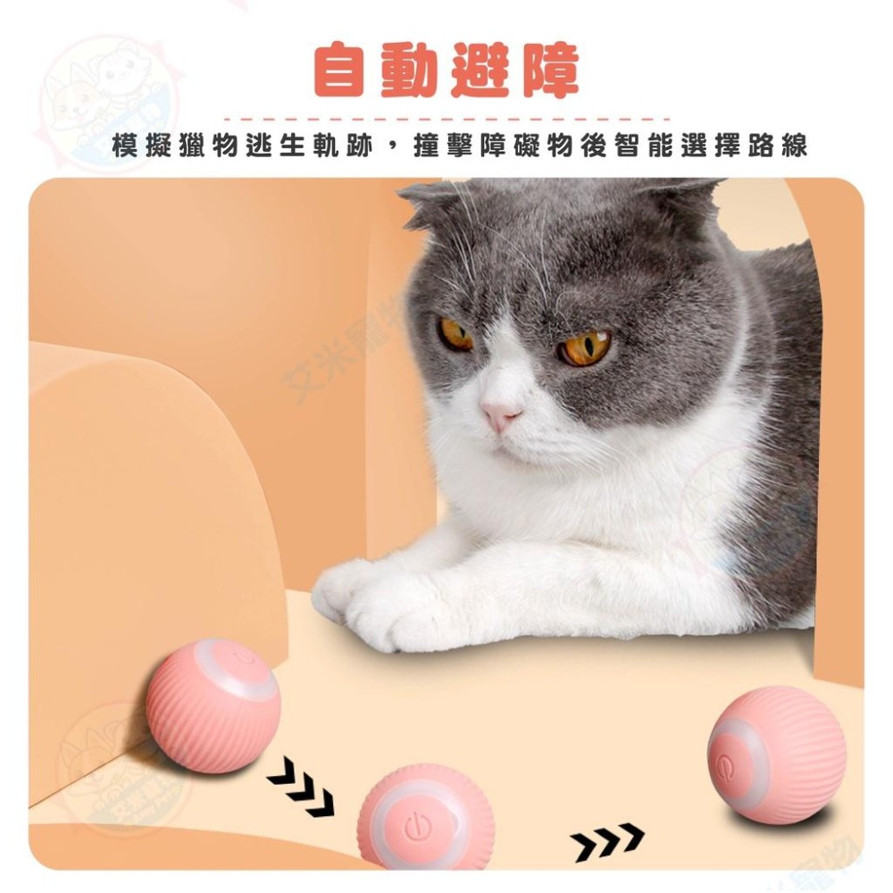 【艾米】自動逗貓球 逗貓球 智能逗貓球 貓玩具 貓咪玩具 寵物玩具 貓咪用品 逗貓玩具-細節圖3