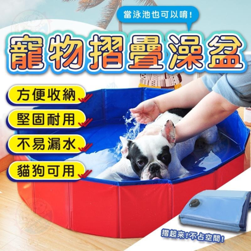 【艾米】寵物折疊澡盆 貓用 犬用 貓狗 泳池 澡池 寵物用品 寵物泳池 寵物澡盆