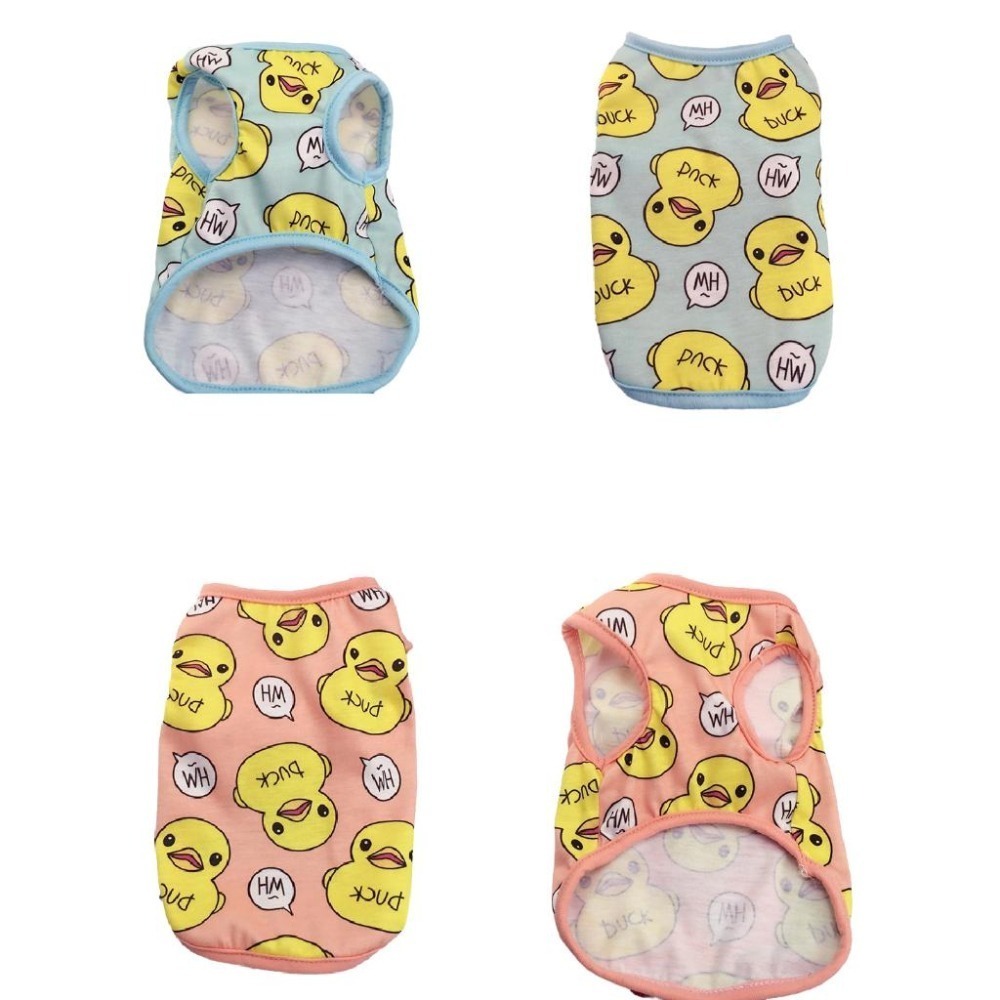 【艾米】寵物小鴨款透氣背心  寵物衣服 狗衣服 狗狗衣服 貓衣服 寵物服飾 兩腳衣 寵物服裝 寵物背心-細節圖2