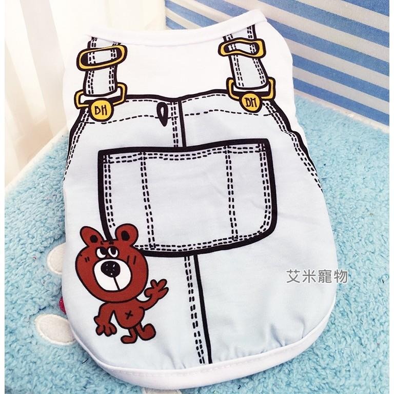 【艾米】寵物假兩件式透氣背心 寵物衣服 狗衣服 狗狗衣服 貓衣服 寵物服飾 兩腳衣 寵物服裝 寵物背心-細節圖3