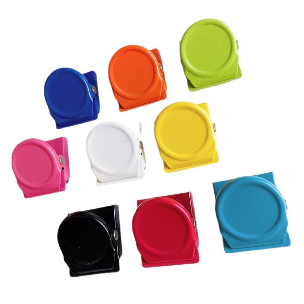 【艾米】繽紛強力磁鐵夾 磁鐵 冰箱磁鐵 文件夾 留言夾 字條夾 便條紙夾 冰箱貼 磁鐵夾 強力磁鐵夾 辦公用品 磁吸 居-細節圖2