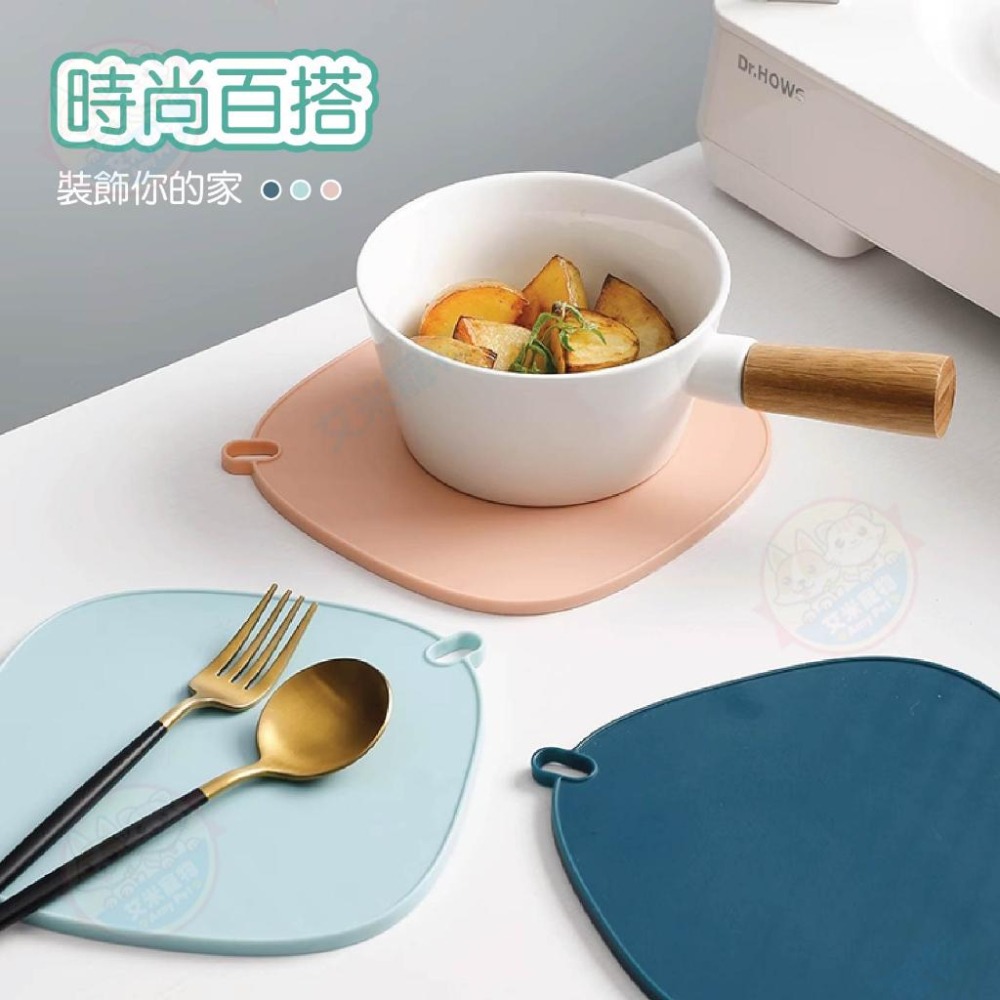 【艾米】矽膠止滑隔熱墊 隔熱墊 隔熱餐桌墊 廚房 耐高溫 矽膠隔熱 矽膠墊 隔熱餐墊 止滑 餐桌 鍋墊 防燙 餐墊 莫蘭-細節圖7