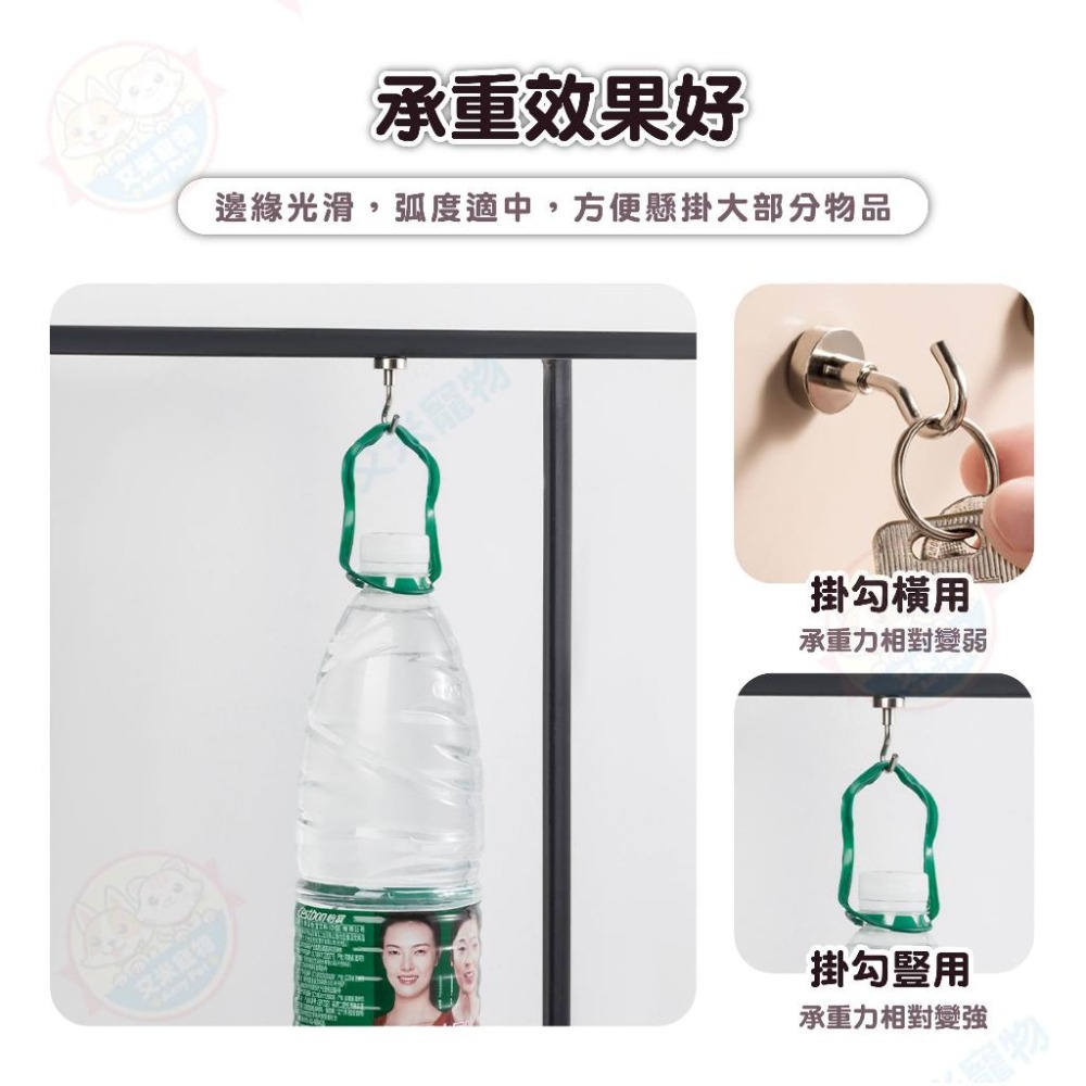 【艾米】強力磁鐵掛勾 強力掛勾 強磁掛鉤 磁性掛勾 磁鐵掛鉤 磁吸勾 旋轉掛鉤 磁吸掛勾 掛勾 吸鐵掛勾-細節圖4