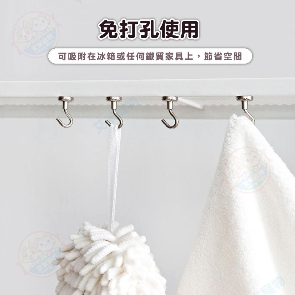 【艾米】強力磁鐵掛勾 強力掛勾 強磁掛鉤 磁性掛勾 磁鐵掛鉤 磁吸勾 旋轉掛鉤 磁吸掛勾 掛勾 吸鐵掛勾-細節圖5