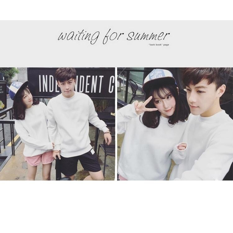 【Helena】15色秋冬素面素色長袖大學T 學生寬鬆上衣加厚加絨韓版長袖班服閨蜜T打底衫衛衣女【A23】-細節圖6