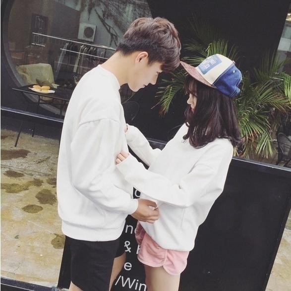 【海麗娜】15色秋冬素面素色長袖大學T 學生寬鬆上衣加厚加絨韓版長袖班服閨蜜T打底衫衛衣女【A23】-細節圖3