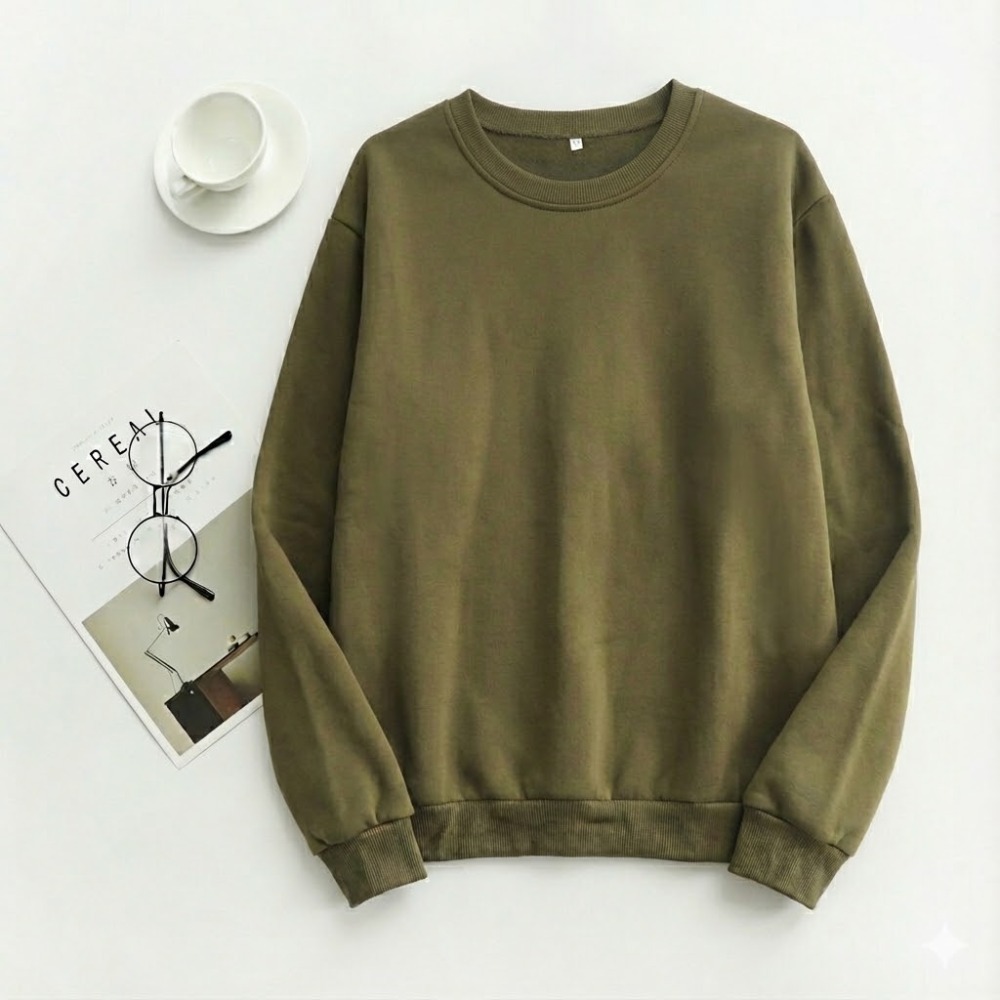 【海麗娜】15色秋冬素面素色長袖大學T 學生寬鬆上衣加厚加絨韓版長袖班服閨蜜T打底衫衛衣女【A23】-規格圖10