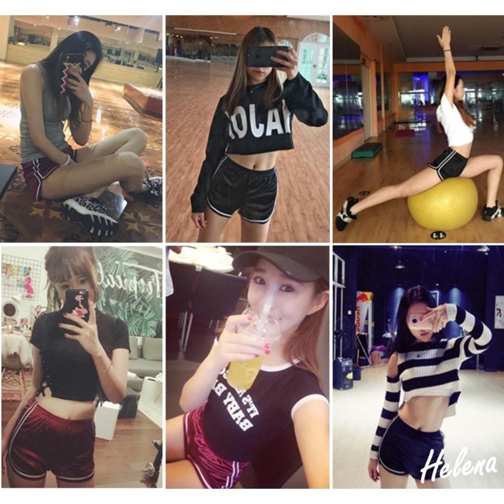 【Helena】亮面真理褲 涼感短褲 熱褲 睡褲 運動短褲 休閒短褲女 居家短褲女 緞面 褲子女 C1192-細節圖6