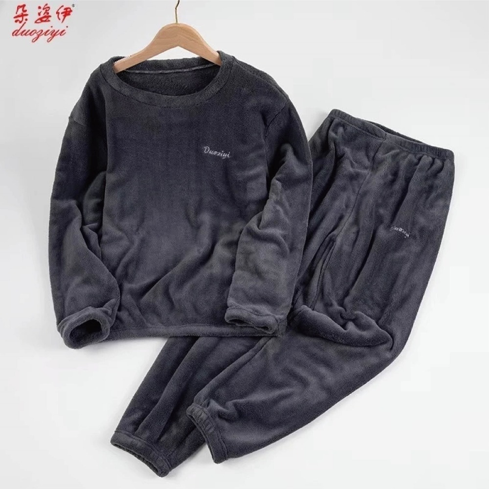 【Helena】仙女暖暖套裝 珊瑚絨 冬天睡衣 保暖睡衣 套裝睡衣 兩件式居家家居長袖成套睡衣 睡衣女【A2123】-規格圖7