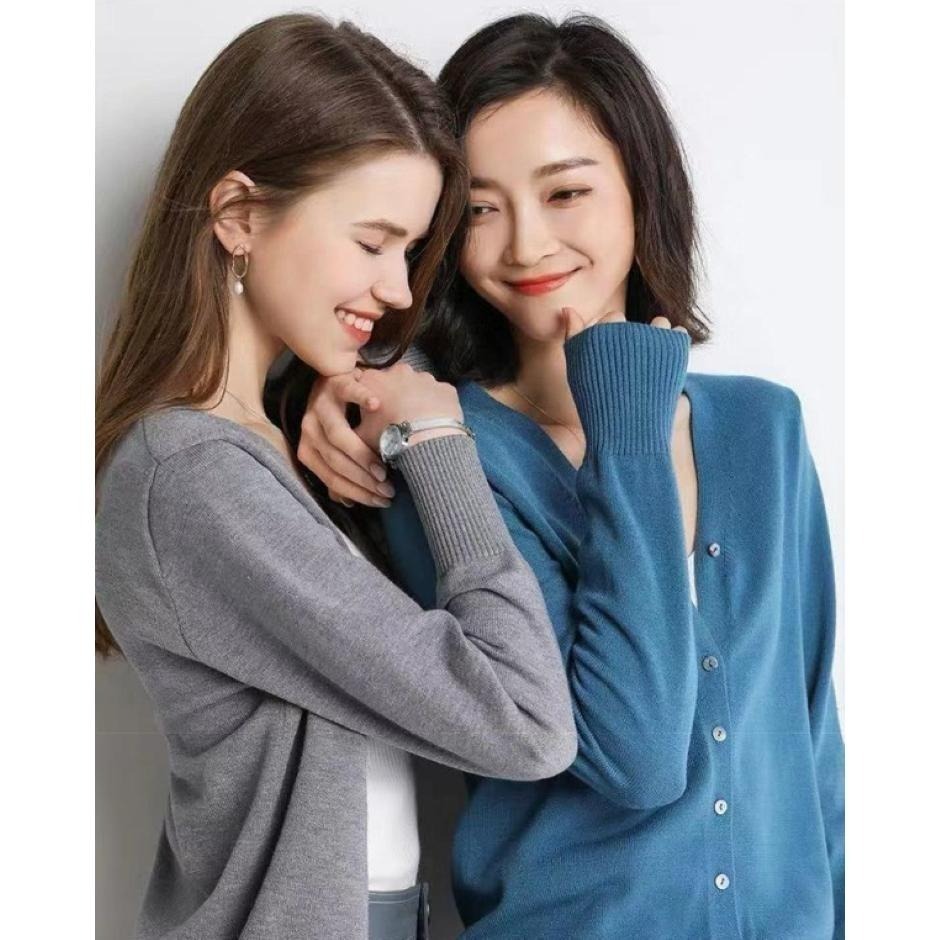 【7-ELEVEN 門市團購】【海麗娜】親膚針織外套 V領毛衣外套 薄針織外套 長袖小外套 柔軟舒適【A223】-細節圖8