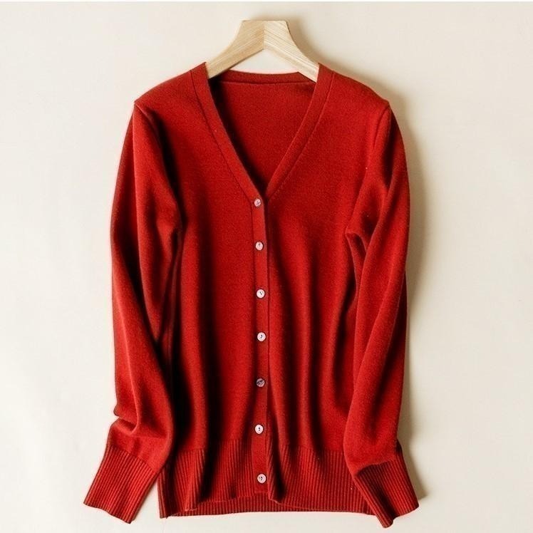 【7-ELEVEN 門市團購】【海麗娜】親膚針織外套 V領毛衣外套 薄針織外套 長袖小外套 柔軟舒適【A223】-細節圖11