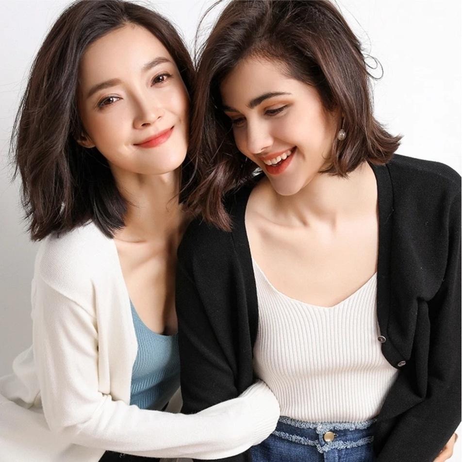 【限時購】【海麗娜】親膚針織外套 V領毛衣外套 薄針織外套 長袖小外套 柔軟舒適【A223】-細節圖7