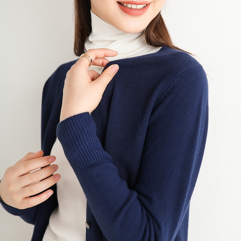 【限時購】【海麗娜】親膚針織外套 V領毛衣外套 薄針織外套 長袖小外套 柔軟舒適【A223】-規格圖11