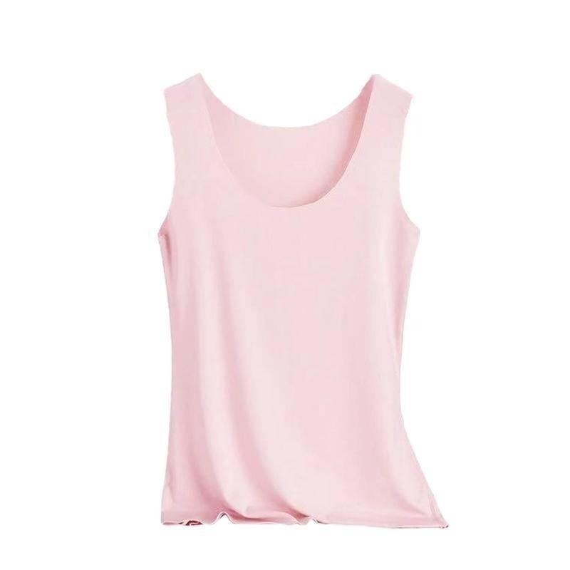 【Helena】冰絲涼感無痕背心 彈性無袖上衣 打底衫 睡衣 輕薄外穿百搭吊帶寬肩內搭顯瘦背心 女裝 【A1149】-細節圖9