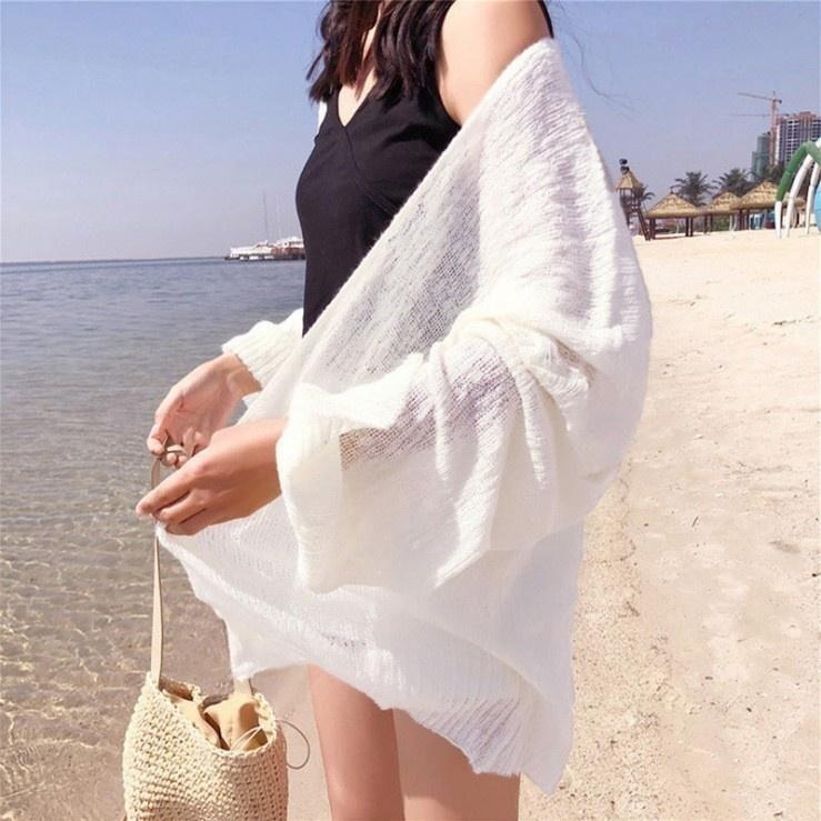 【限時購】【海麗娜】慵懶風寬鬆外套 薄外套 小外套 防曬外套 氣質寬袖罩衫外套 新款韓系女生外套【A145】-細節圖2