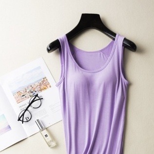 【Helena】莫代爾免穿內衣無鋼圈bra內衣連身裙 涼感睡衣 背心睡裙 居家服 孕婦睡衣 素色連身裙【B112】-規格圖6