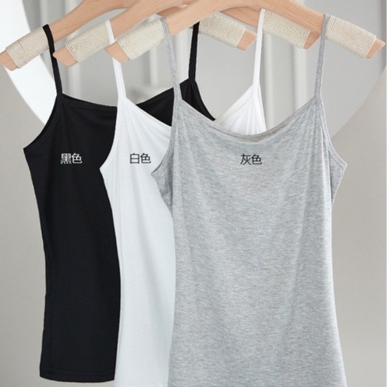 【Helena】莫代爾背心 細肩帶背心 細肩帶 內搭背心 吊帶背心 彈力背心 背心 無袖背心 素面背心【A137】-細節圖8