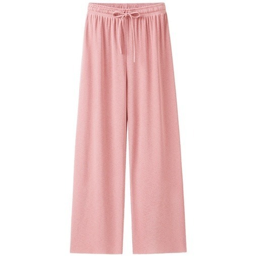 【Helena】闊腿褲 拖地褲 直筒長褲 冰絲垂墜感透氣涼爽高腰顯瘦大尺碼薄款純色落地休閒褲 寬褲【C138】-規格圖9