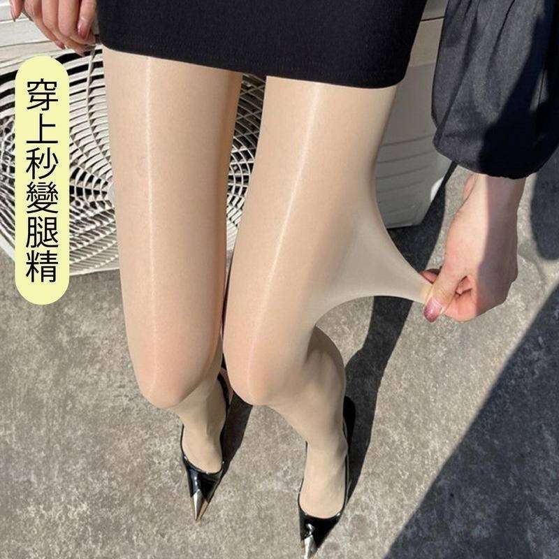 【海麗娜】馬油面膜絲襪 10D油亮絲襪 透膚高彈力絲襪 耐穿防勾褲襪 珠光光滑性感 女襪【D72】-細節圖2