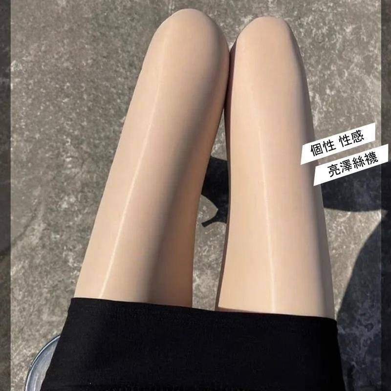 【海麗娜】馬油面膜絲襪 10D油亮絲襪 透膚高彈力絲襪 耐穿防勾褲襪 珠光光滑性感 女襪【D72】-細節圖3