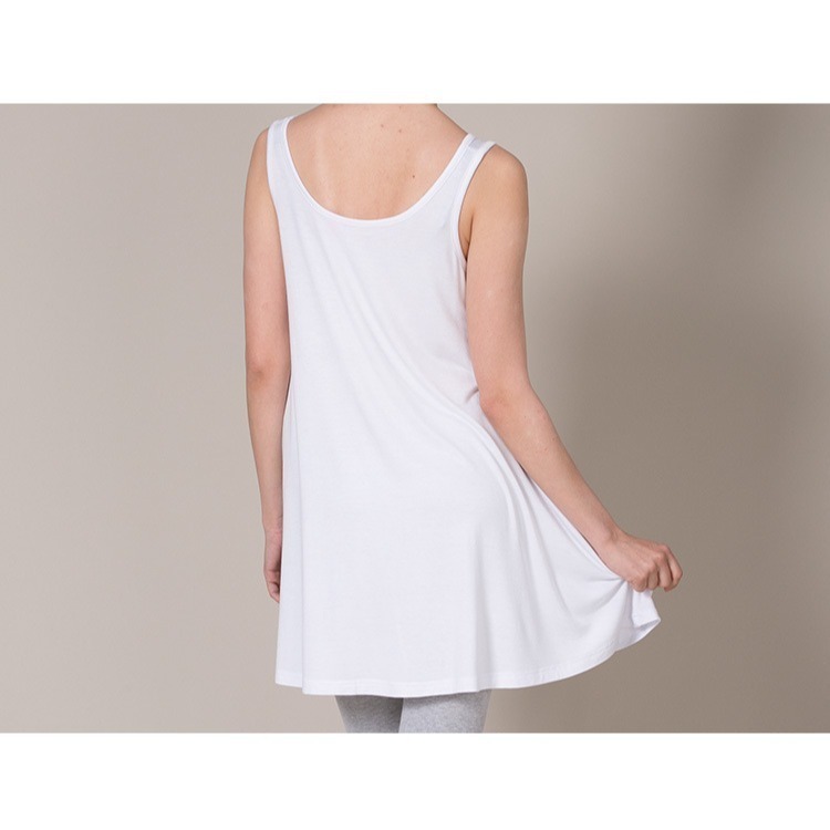 【Helena】莫代爾無袖背心裙 孕婦裝 A字裙 中長款洋裝 寬鬆大尺碼家居打底裙 睡裙 連身裙【A1146】-細節圖6