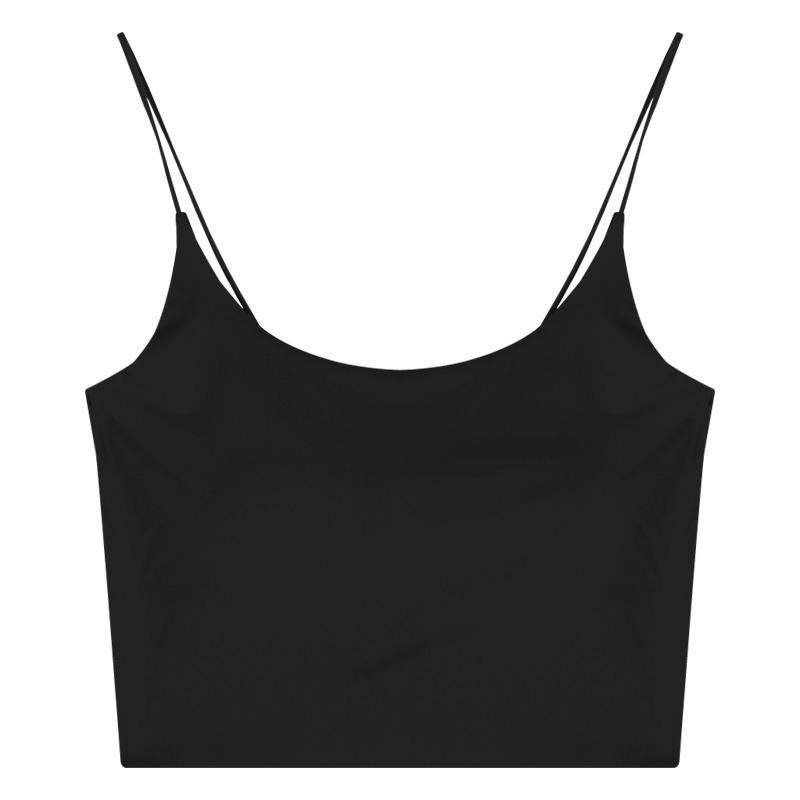 【7-ELEVEN門市團購】冰絲一體式帶胸墊美背背心 透氣免穿內衣小可愛 親膚細肩帶胸墊背心 涼感舒適內搭【B182】-細節圖7