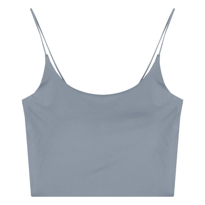 【7-ELEVEN門市團購】冰絲一體式帶胸墊美背背心 透氣免穿內衣小可愛 親膚細肩帶胸墊背心 涼感舒適內搭【B182】-細節圖8